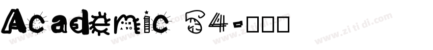 Academic 54字体转换